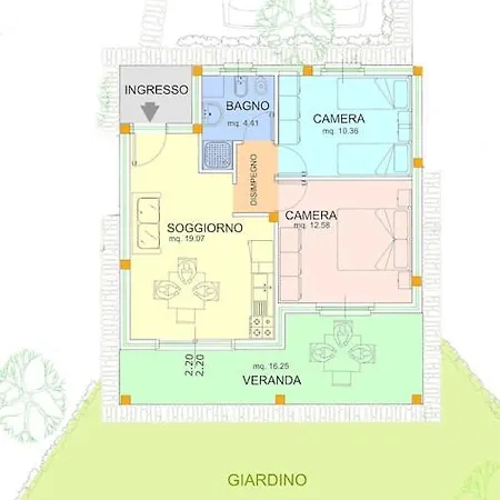 Casa Del Faro Piano Terra Con Giardino Olbia
